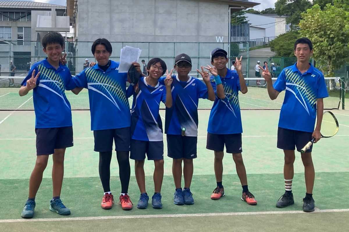 ソフトテニス部　神奈川県私学大会 優勝（男子団体）