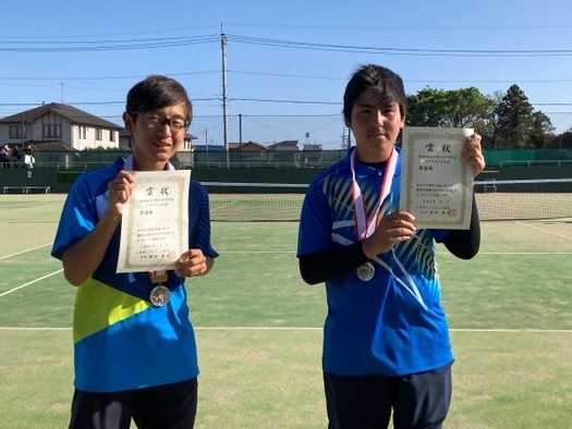 知久陽一(3年)・加藤幸堂(2年)のペア